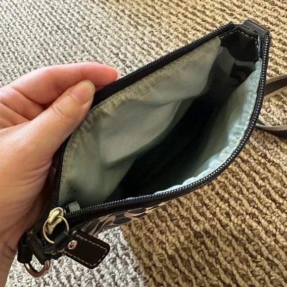 Black and White Coach Crossbody Bag - Picture 5 of 14